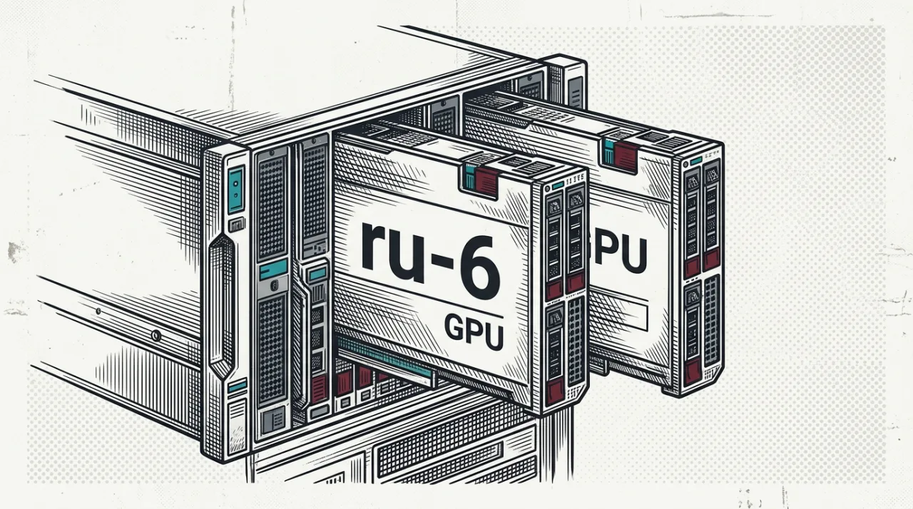 Винтажная гравюра с серверными GPU инстансами Selectel в новом пуле ru-6